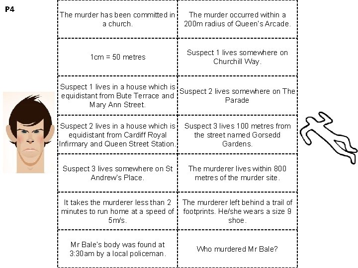 P 4 The murder has been committed in a church. The murder occurred within