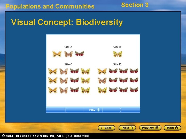 Populations and Communities Section 3 Visual Concept: Biodiversity 