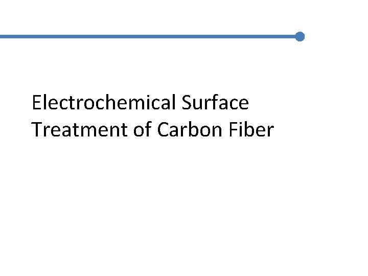 Electrochemical Surface Treatment of Carbon Fiber 