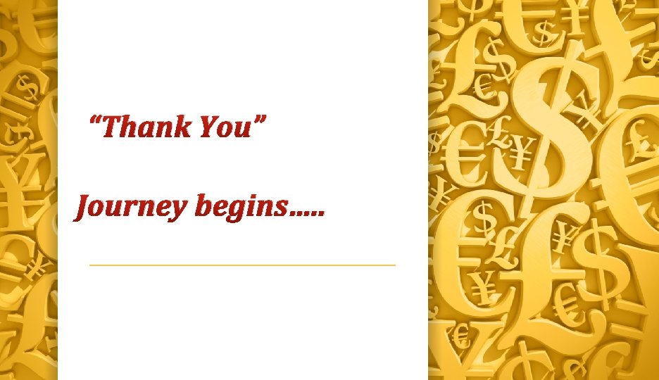 “Thank You” Journey begins…. . 