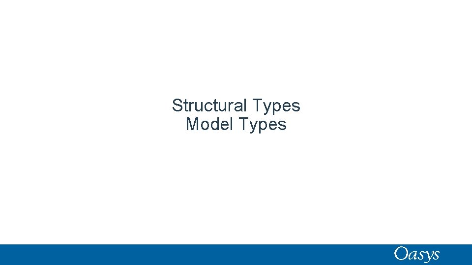 Structural Types Model Types 