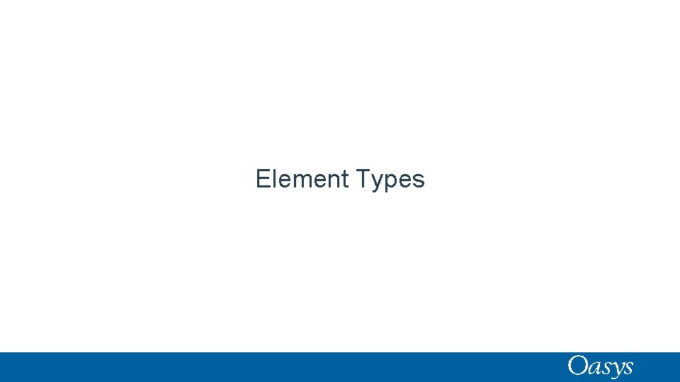 Element Types 