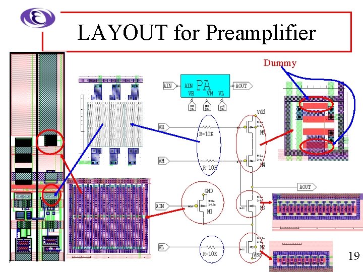 LAYOUT for Preamplifier Dummy 19 