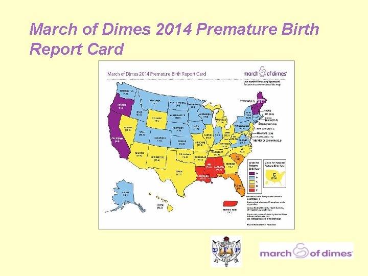 March of Dimes 2014 Premature Birth Report Card 