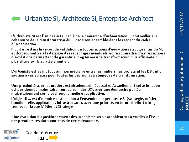 L’urbaniste est avant tout un intermédiaire entre les métiers, les projets et les DSI,