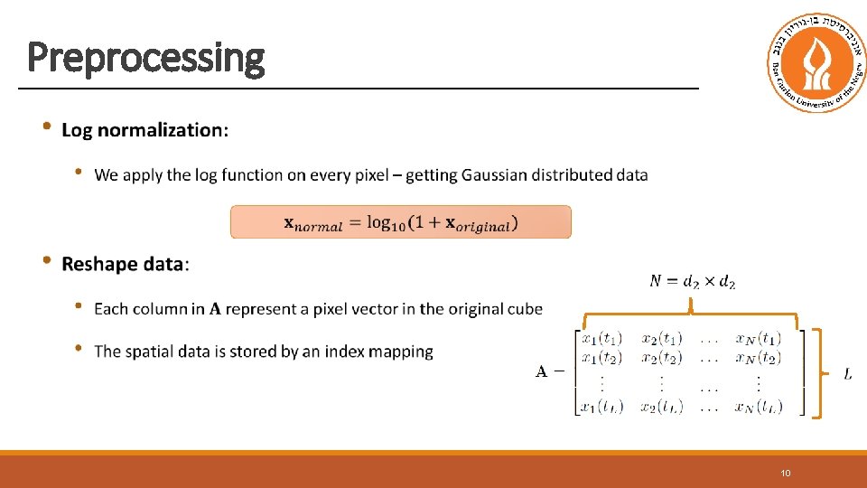 Preprocessing 10 