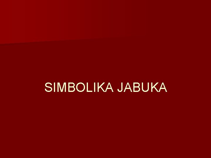 SIMBOLIKA JABUKA 
