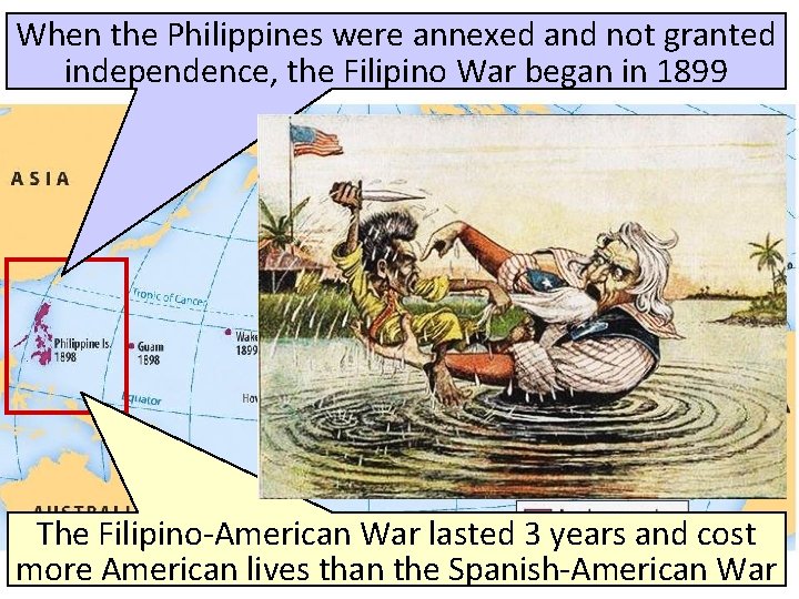 When the Philippines were annexed and not granted U. S. Imperialism: PHILIPPINES independence, the