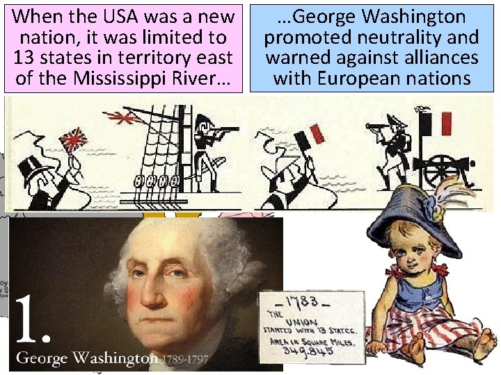 When the USA was a new nation, it was limited to 13 states in