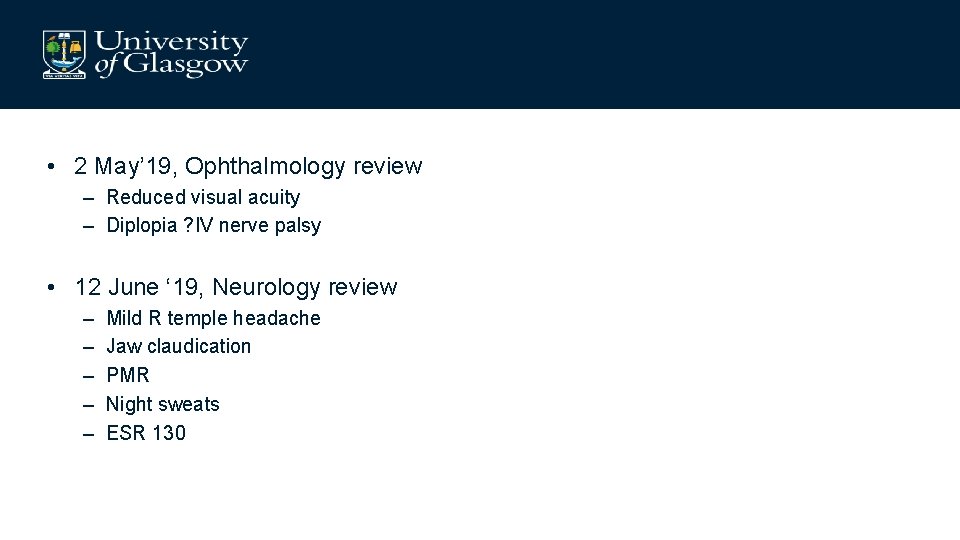  • 2 May’ 19, Ophthalmology review – Reduced visual acuity – Diplopia ?