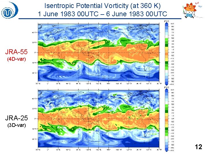 Isentropic Potential Vorticity (at 360 K) 1 June 1983 00 UTC – 6 June