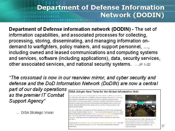 Department of Defense Information Network (DODIN) Department of Defense information network (DODIN) - The