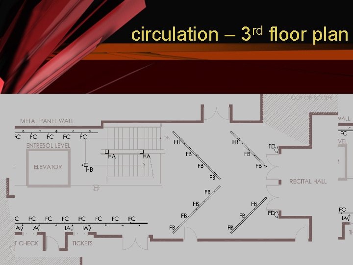 circulation – 3 rd floor plan 