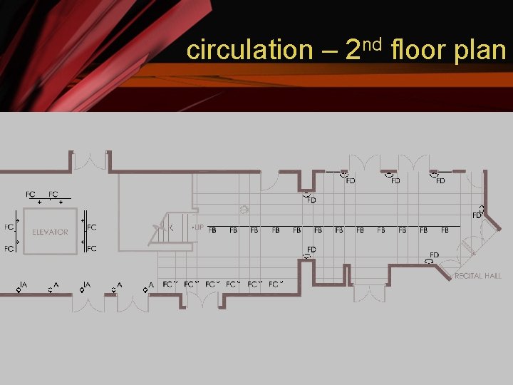 circulation – 2 nd floor plan 