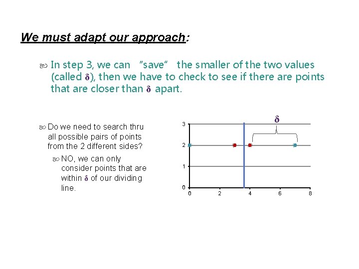 We must adapt our approach: In step 3, we can “save” the smaller of