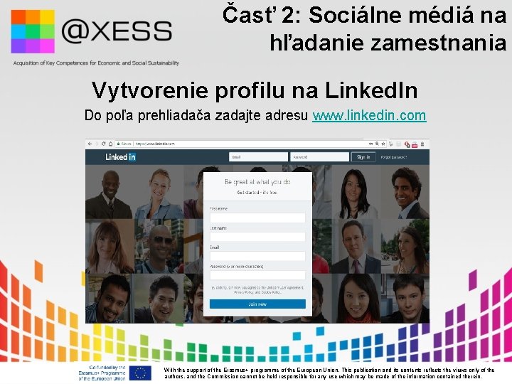Časť 2: Sociálne médiá na hľadanie zamestnania Vytvorenie profilu na Linked. In Do poľa