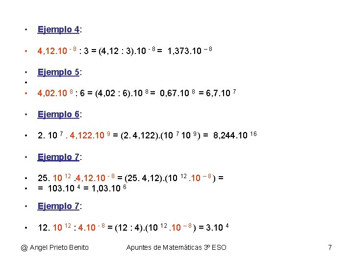 • Ejemplo 4: • 4, 12. 10 - 8 : 3 = (4, • Ejemplo 4: • 4, 12. 10 - 8 : 3 = (4,