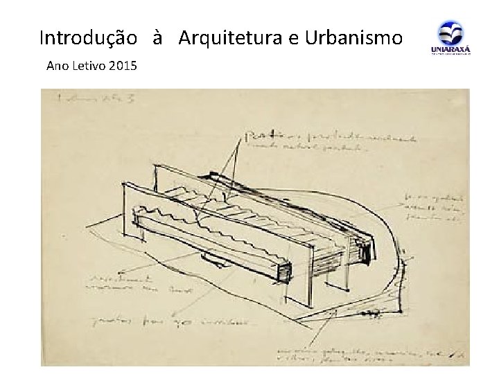  Introdução à Arquitetura e Urbanismo Ano Letivo 2015 