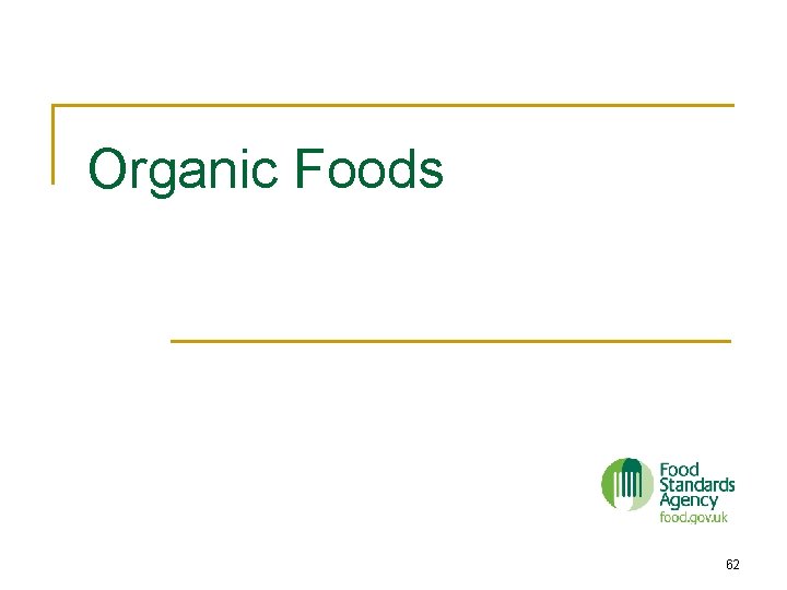 Organic Foods 62 