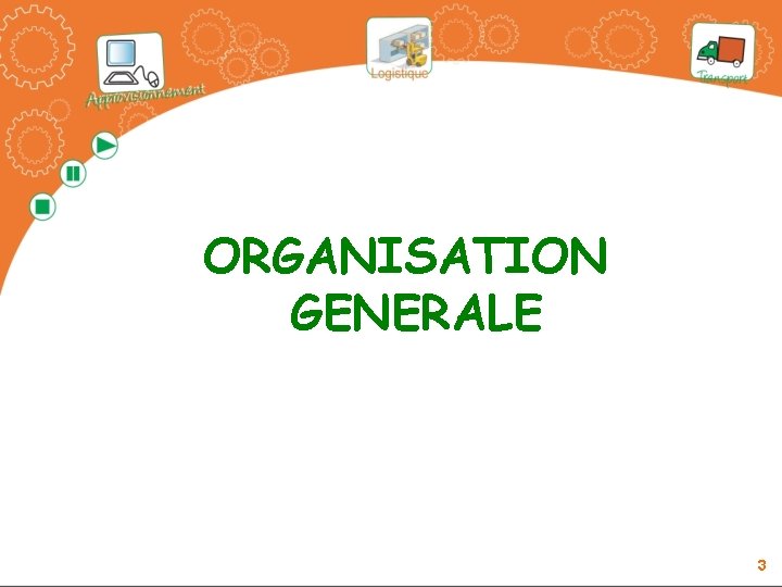 ORGANISATION GENERALE 3 ORGANISATION GENERALE 3