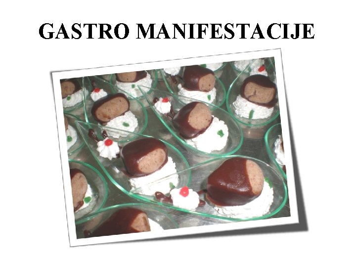 GASTRO MANIFESTACIJE 