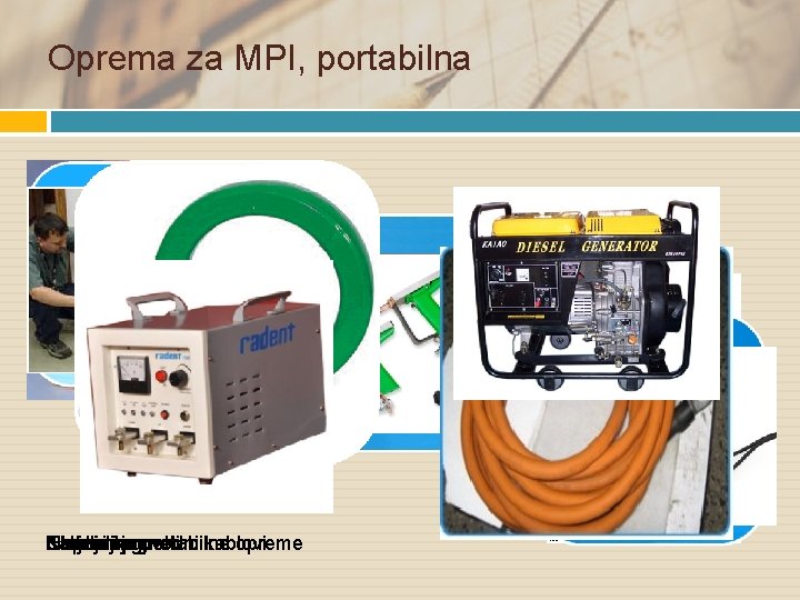 Oprema za MPI, portabilna Napajanje portabilne opreme Kalemi Ubadaljke Elektromagneti Trajni magneti i provodni