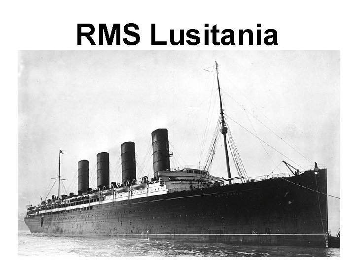 RMS Lusitania 