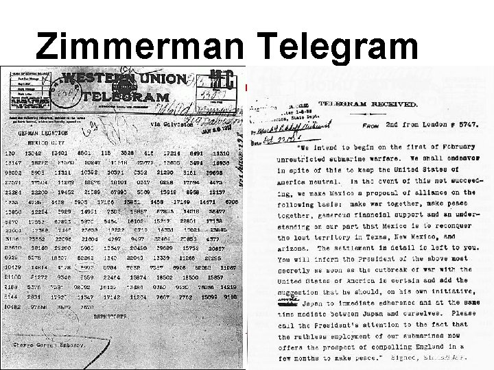 Zimmerman Telegram 