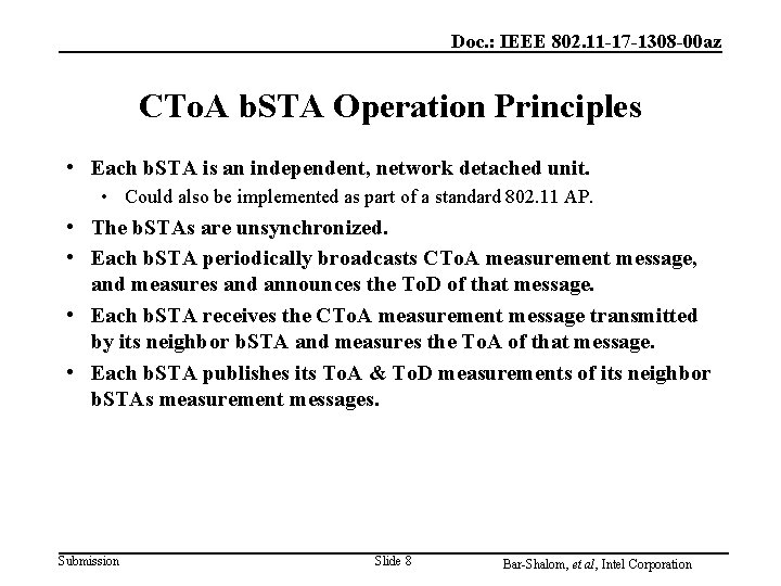 Doc. : IEEE 802. 11 -17 -1308 -00 az CTo. A b. STA Operation Doc. : IEEE 802. 11 -17 -1308 -00 az CTo. A b. STA Operation