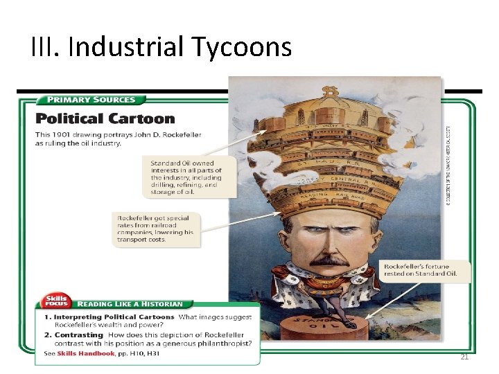 III. Industrial Tycoons 21 
