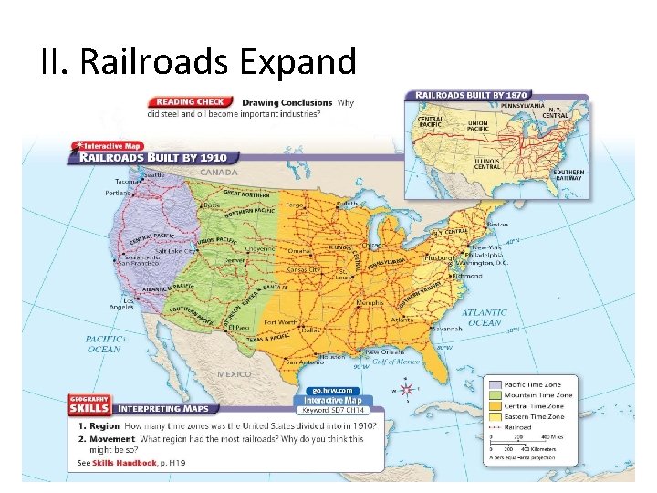 II. Railroads Expand 8 