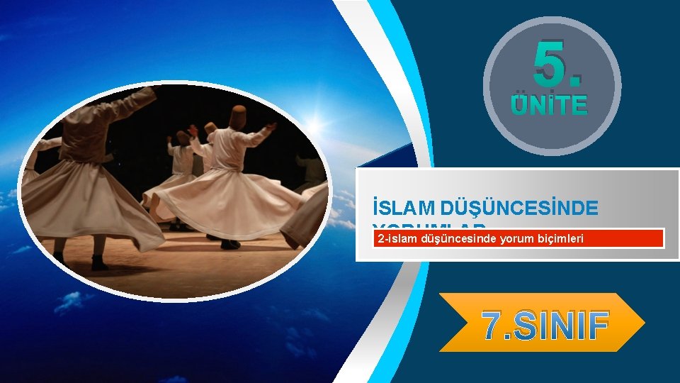 5. ÜNİTE İSLAM DÜŞÜNCESİNDE YORUMLAR 2 -islam düşüncesinde yorum biçimleri 7. SINIF 