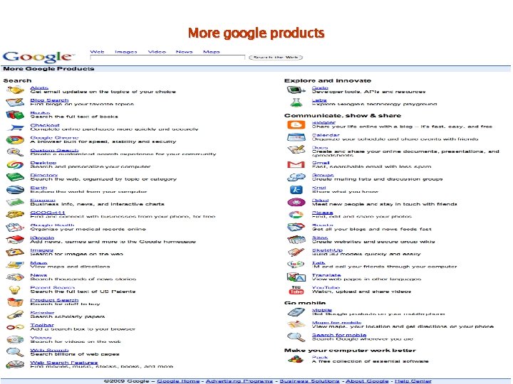 More google products 