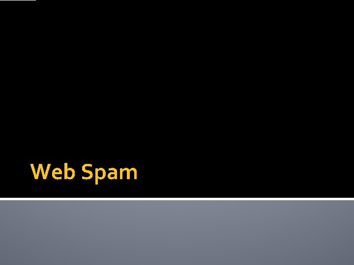 Web Spam 