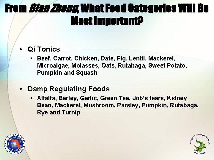 From Bian Zheng, What Food Categories Will Be Most Important? • Qi Tonics • From Bian Zheng, What Food Categories Will Be Most Important? • Qi Tonics •