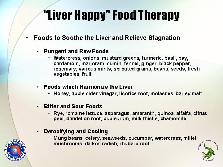 “Liver Happy” Food Therapy • Foods to Soothe Liver and Relieve Stagnation • Pungent “Liver Happy” Food Therapy • Foods to Soothe Liver and Relieve Stagnation • Pungent
