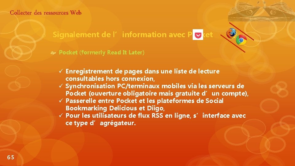 Collecter des ressources Web o Signalement de l’information avec Pocket (formerly Read It Later)