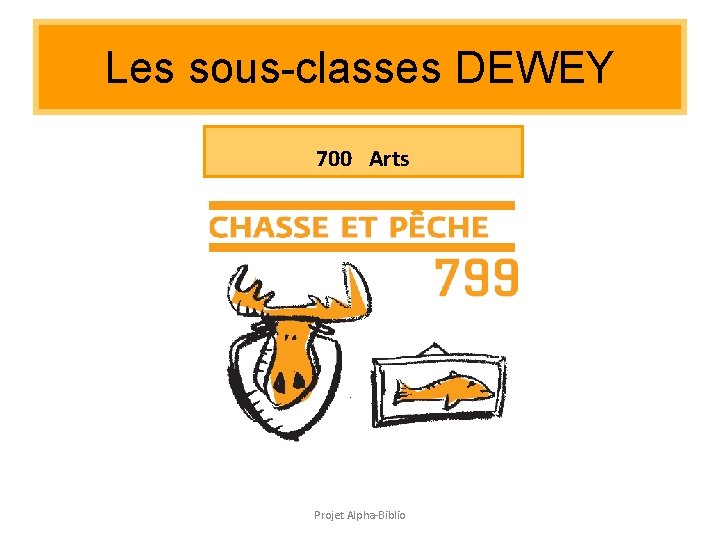 Les sous-classes DEWEY 700 Arts Projet Alpha-Biblio Les sous-classes DEWEY 700 Arts Projet Alpha-Biblio