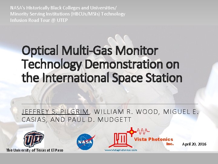 NASA's Historically Black Colleges and Universities/ Minority Serving Institutions (HBCUs/MSIs) Technology Infusion Road Tour