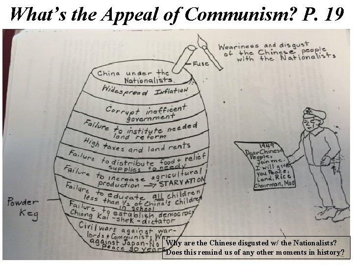 What’s the Appeal of Communism? P. 19 Why are the Chinese disgusted w/ the