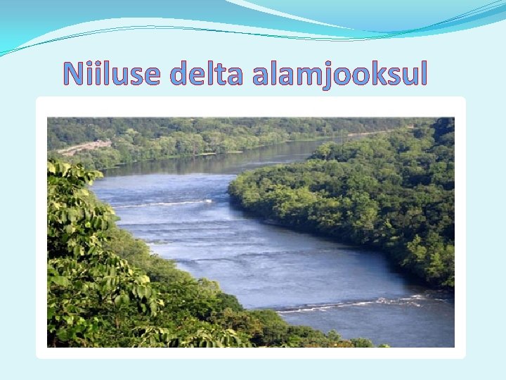 Niiluse delta alamjooksul 