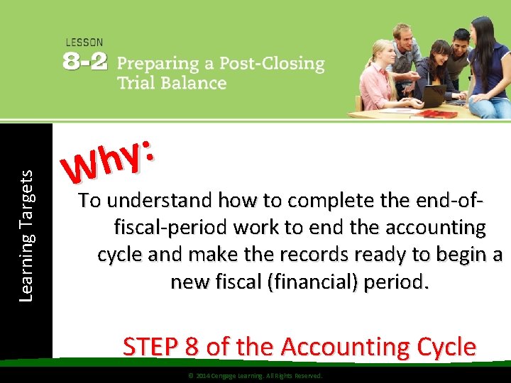 Learning Targets : y h W To understand how to complete the end-offiscal-period work