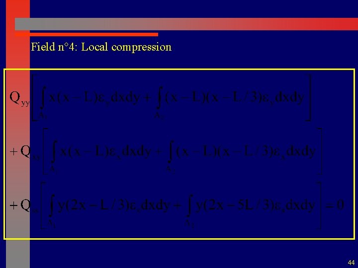 Field n° 4: Local compression 44 