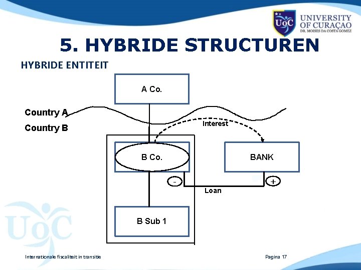5. HYBRIDE STRUCTUREN HYBRIDE ENTITEIT A Co. Country A Interest Country B B Co.