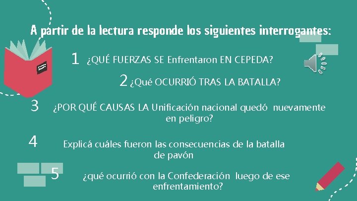 A partir de la lectura responde los siguientes interrogantes: 1 ¿QUÉ FUERZAS SE Enfrentaron