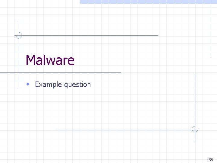 Malware w Example question 35 