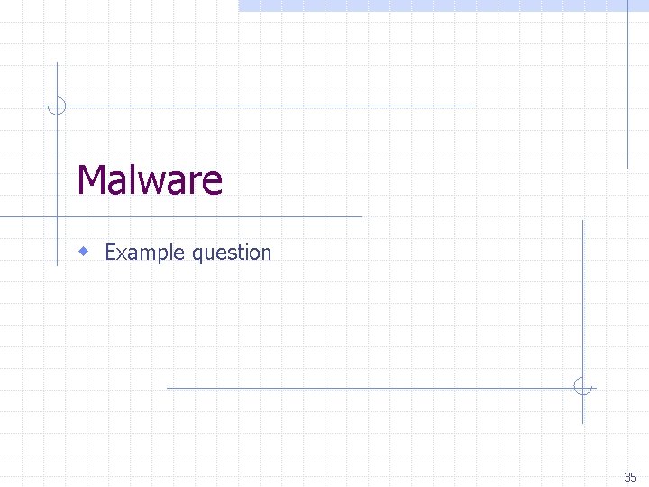 Malware w Example question 35 