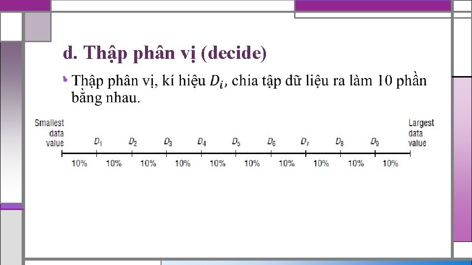 d. Thập phân vị (decide) • 