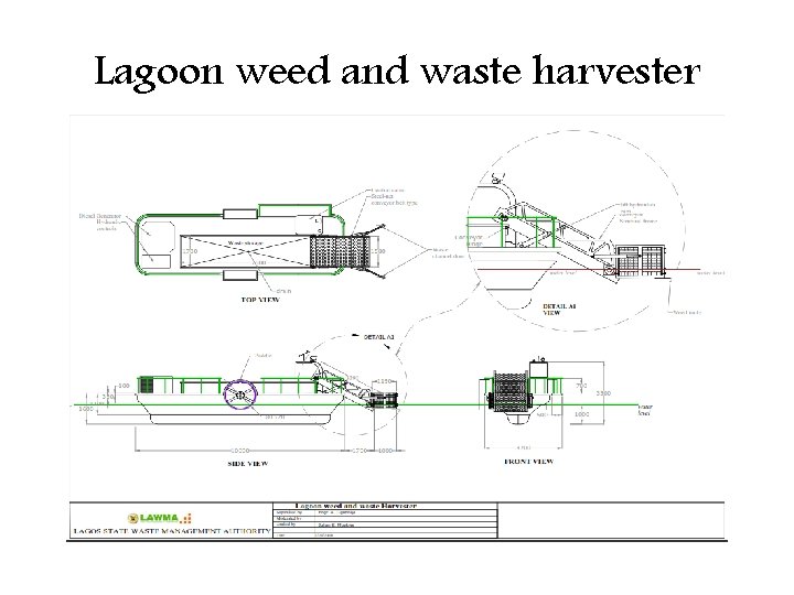 Lagoon weed and waste harvester 