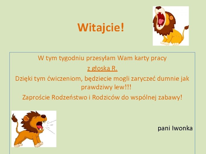 Witajcie! W tym tygodniu przesyłam Wam karty pracy z głoską R. Dzięki tym ćwiczeniom,